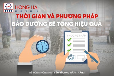Thời gian và phương pháp bảo dưỡng bê tông hiệu quả