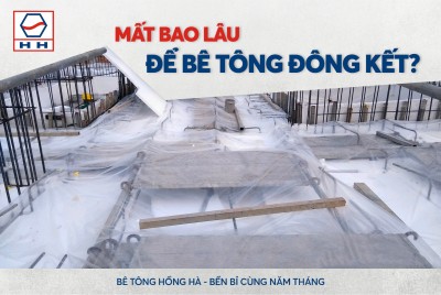 Thời gian đông kết của hỗn hợp bê tông tươi ?